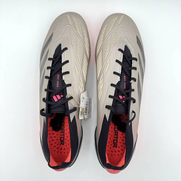 NEW adidas Predator Elite FG Soccer Cleats Men\'s Size 10 Platinum Metallic main image 7